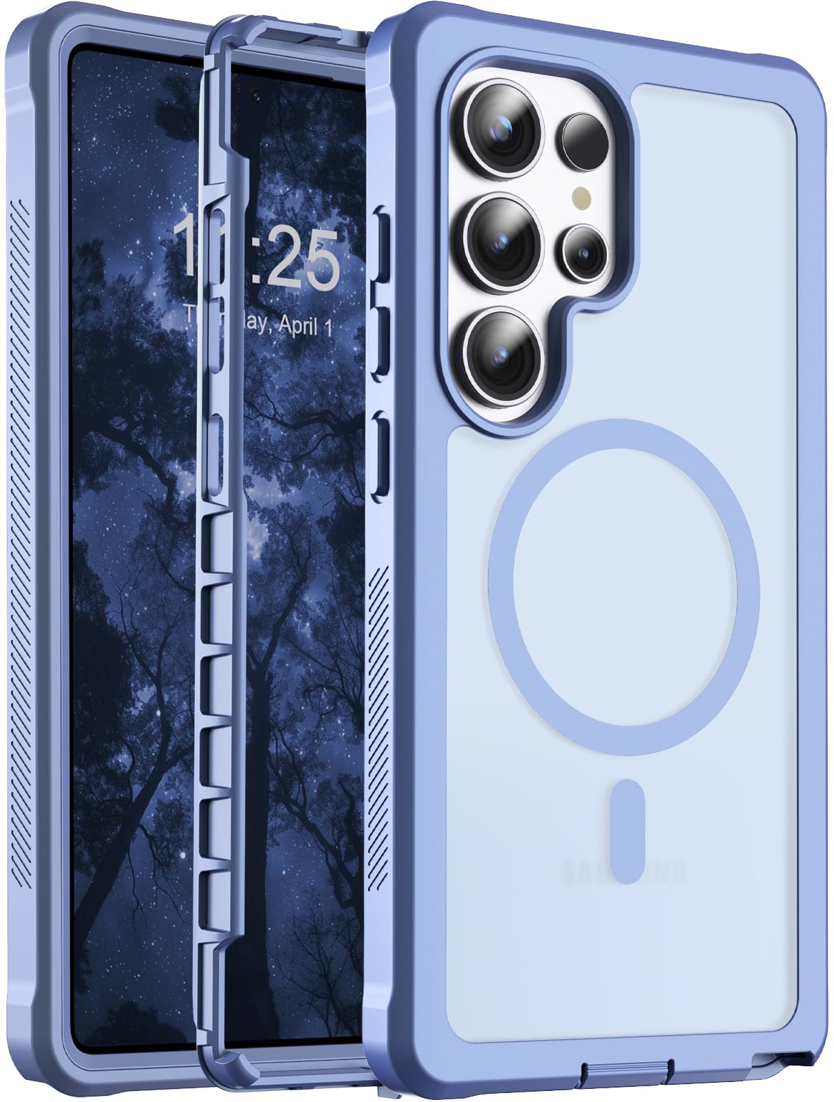 jaroco Magnetic for Samsung Galaxy S25 Ultra case 6.9"-Blue Purple