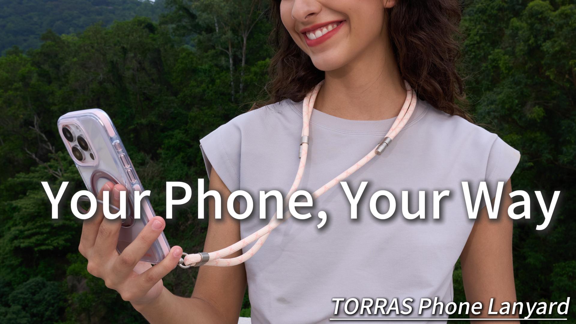 Amazon.com: TORRAS Phone Lanyard Crossbody with 2 Phone Tabs