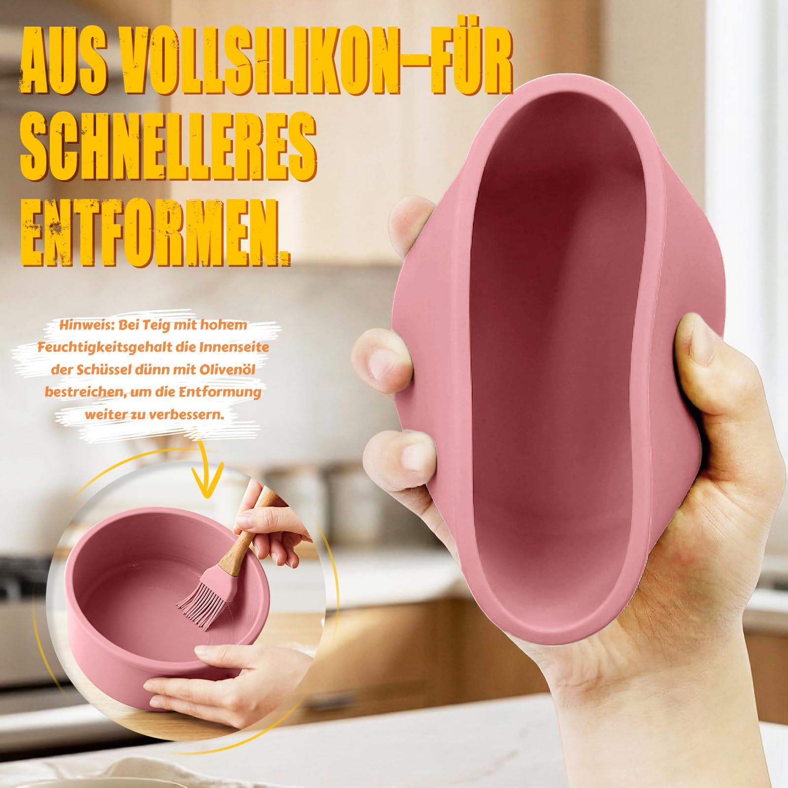 BoxedHome Pizzateig-Box (2er-Set, 700 Ml) Aus BPA-freiem Vollsilikon – Für Kaltgare & Einfrieren, Spülmaschinengeeignet – Platzsparend, Matcha-Farbe