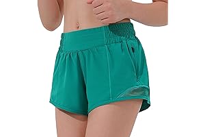 Shorts for Tween Girls: Athletic Running Shorts with Zip Pocket