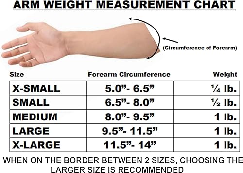 Vista 10 de Weighted Compression Sleeve (5 Size Options) Tremor Control, Strength/Movement Assistance, PT & OT (USE SIZE CHART & VIDEO TO FIND THE CORRECT SIZE)
