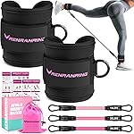 Ankle Resistance Bands with Cuffs, Exercise Bands for Legs and Butt, Home Gym Workout Equipment, Butt Exercise Equipment Booty Bands Ankle Bands for Men Women Legs and Glutes