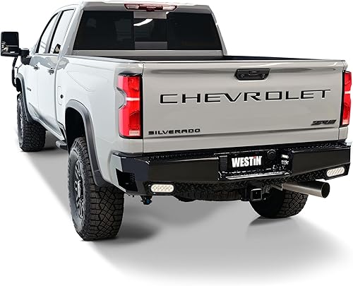 Miniatura 5 de Westin 58-341185 HDX Bandit parachoques trasero para Silverado Sierra 1500 2019-2024 (Exc 2019 LD Limited) 2020-2024 Silverado Sierra 2500 3500