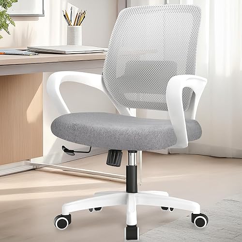 NEO Chair Escritorio de oficina ergonómico de malla para computadora con soporte lumbar, ruedas giratorias de altura ajustable, cómoda silla de