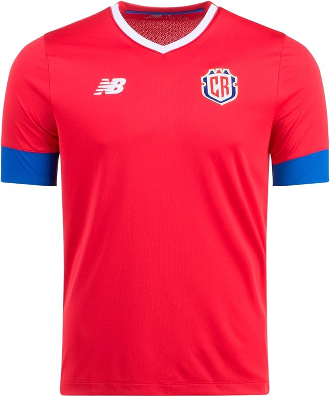 remera de fútbol New Balance Costa Rica Home Hombre 22/23 (as1, Alpha, s, Regular, Regular, Small) Rojo
