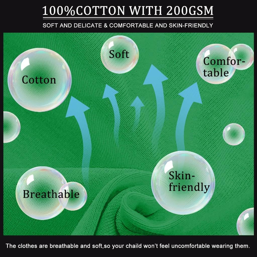 Toddler Boys Long Sleeve Shirt Cotton Crewneck Tees Kids Winter T Shirts Baby Solid Color Tops, 2T-5T - Image 5