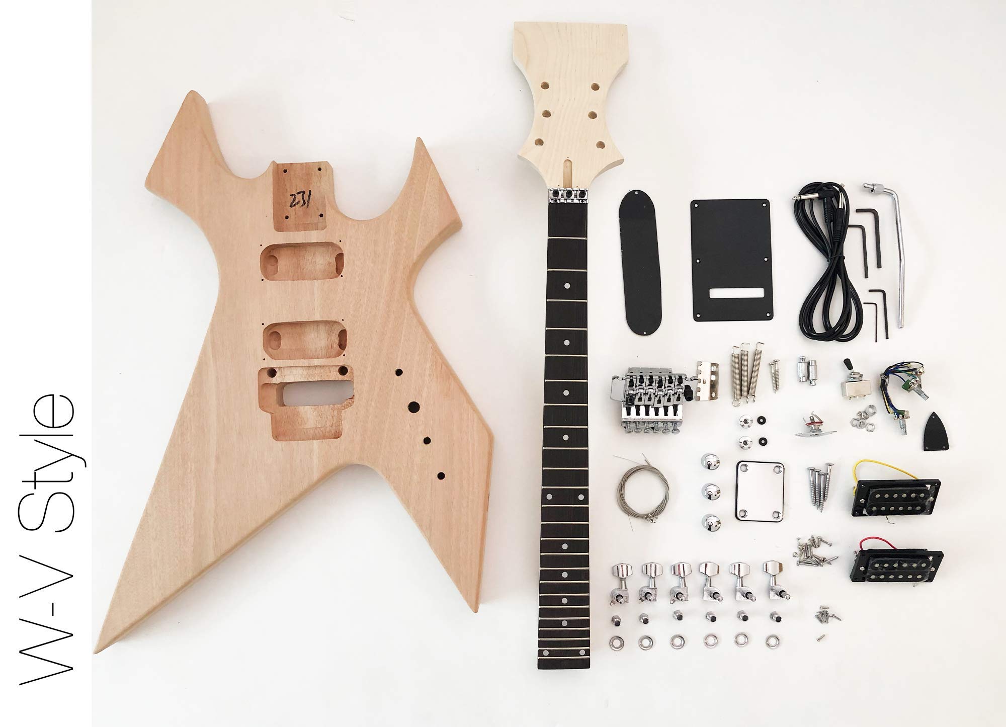 The FretWire DIY Electric Guitar Kit WV Style, Electric, Build Your