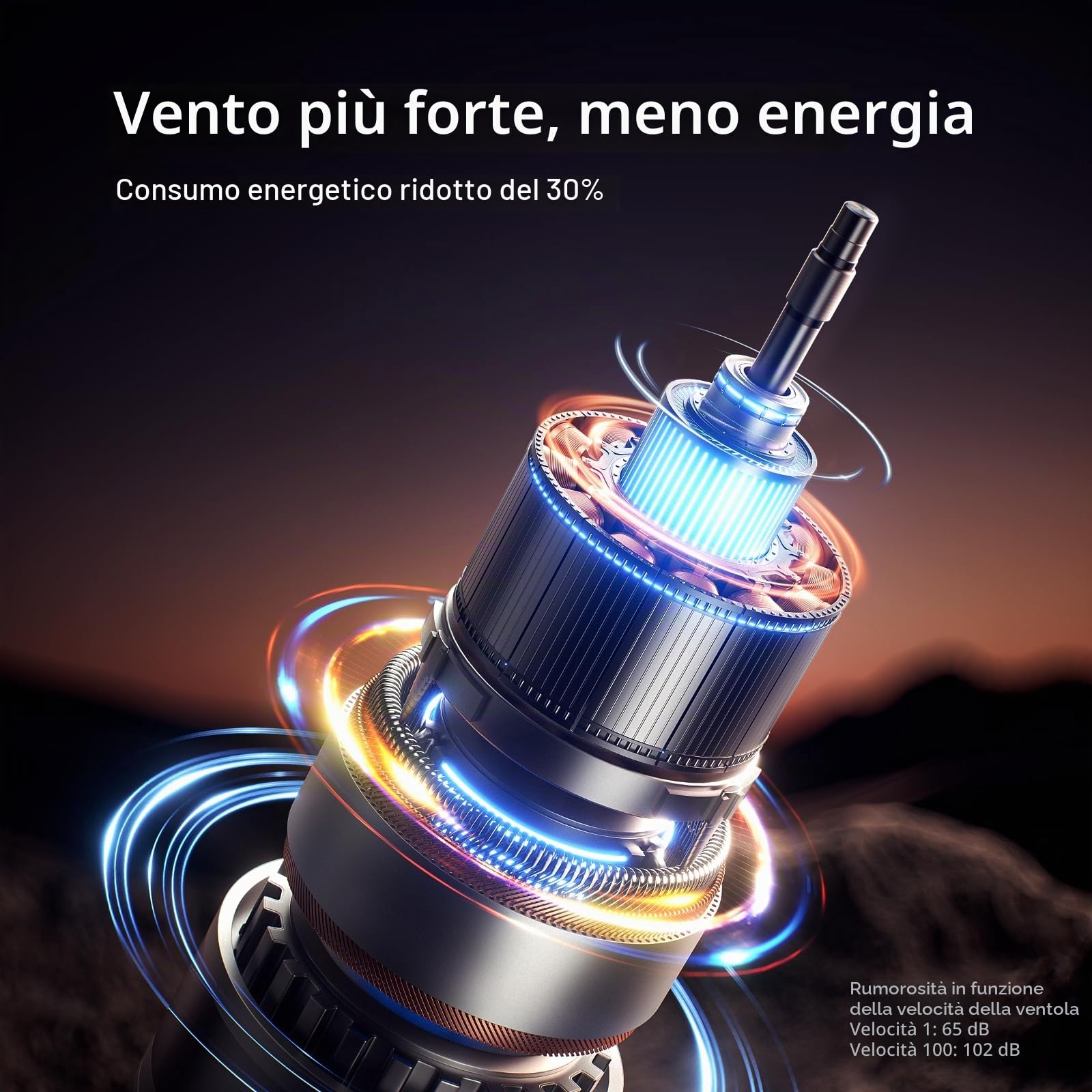 JISULIFE Ventilatore Portatile Ultra2 9000mAh, 25 ore, 3 IN 1, 100 velocità | Power bank ricaricabile da 18 W con torcia integrata, guscio in metallo, regalo multifunzionale per uomo e donna - Grigio
