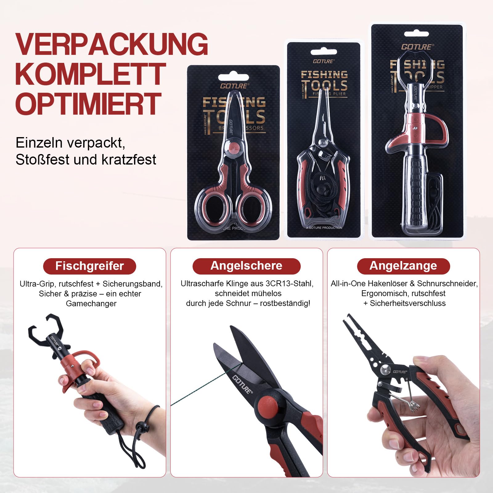 Goture Angelset mit 2 Teleskop-Angelruten,1,8m/2,1m/2,4m/2,7m I Angelrute Set Komplett 2 5.2:1 Spinnrolle, Angelwerkzeug-Set, Köderbox & Tragetasche – für Salz-/Süßwasser, Reisen–Angelgeschenk