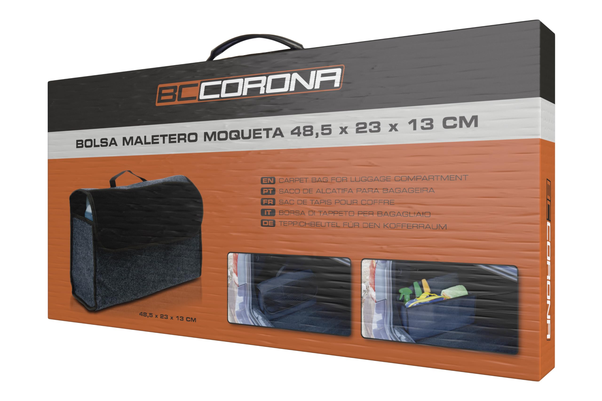 Bc Corona NT40113 Bolsa Maletero Moqueta Cuadrada