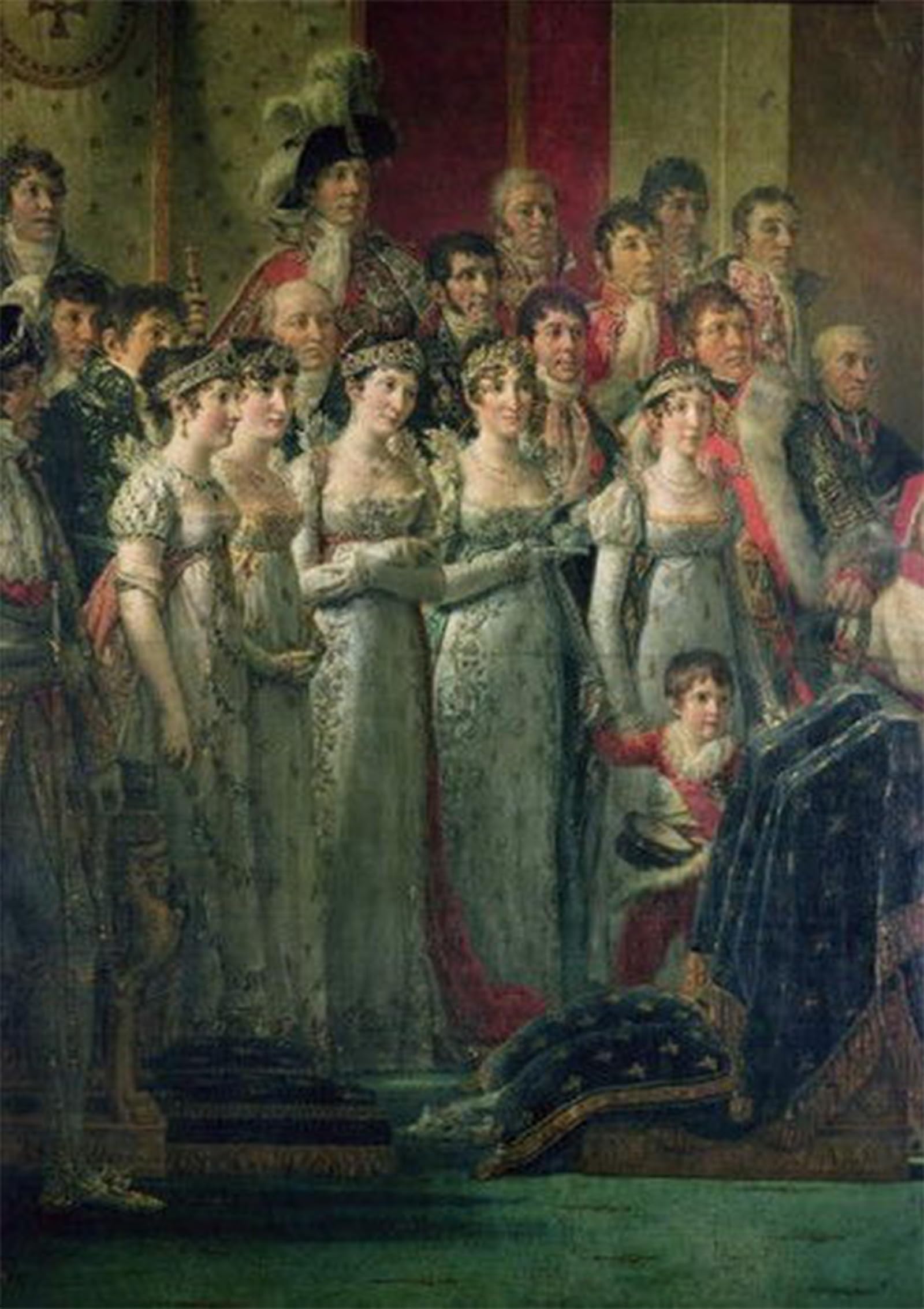 ARTXLXXBN Famous Print Painting Colorful Art Print the Consecration of the Emperor Napoleon and the Coronation of the Empress ine by Jacques Louis David Canvas Art Decorations for Home Decor 60x90cm