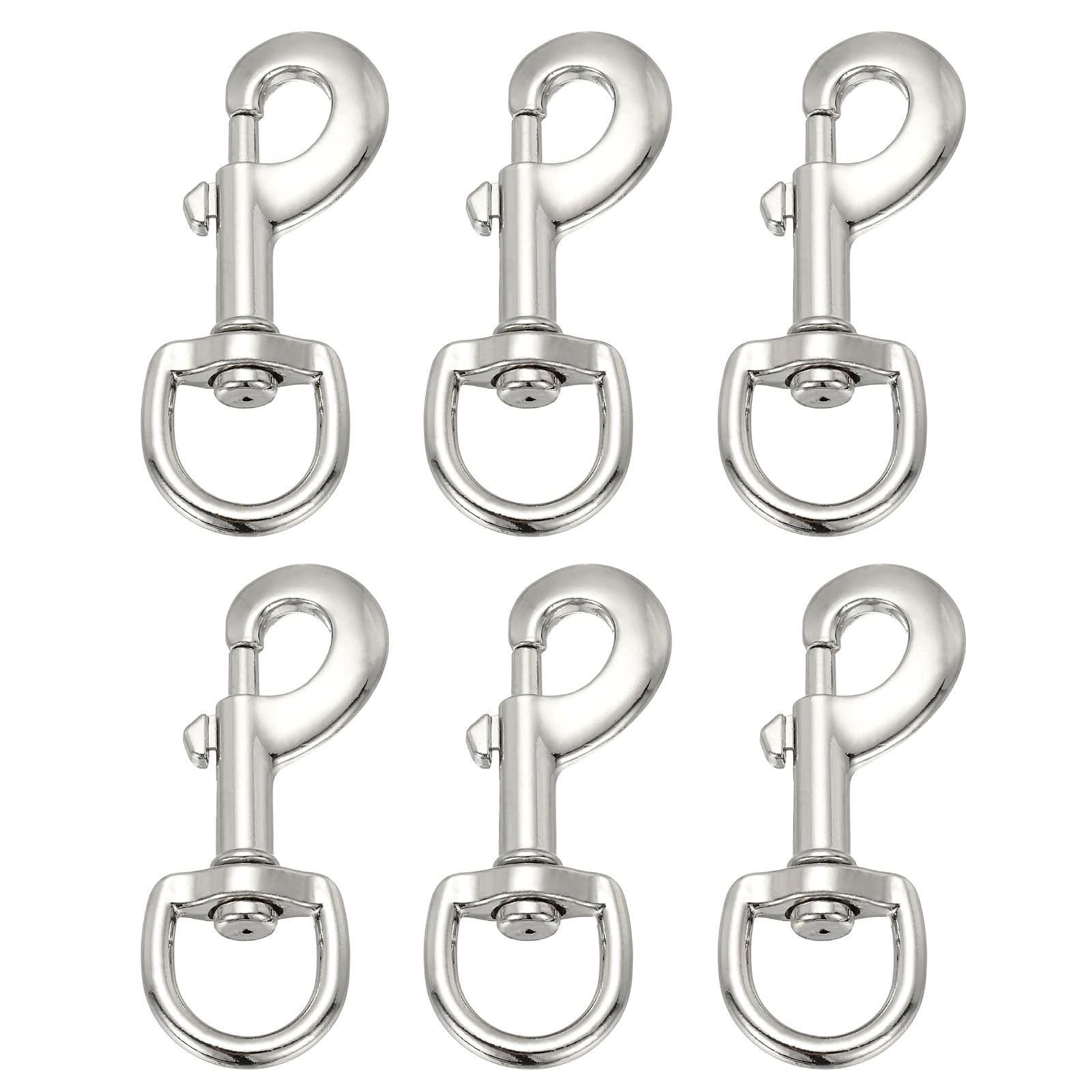 Mousquetons pivotants pour drapeau PATIKIL 8,1 cm antitorsion pour cordes et porte-clés x6