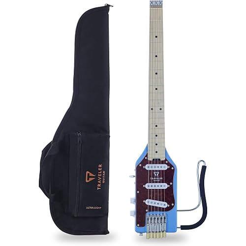 Ultra-Light Electric Deluxe (Satin Blue Metallic) Electric Guitar w/Gig Bag