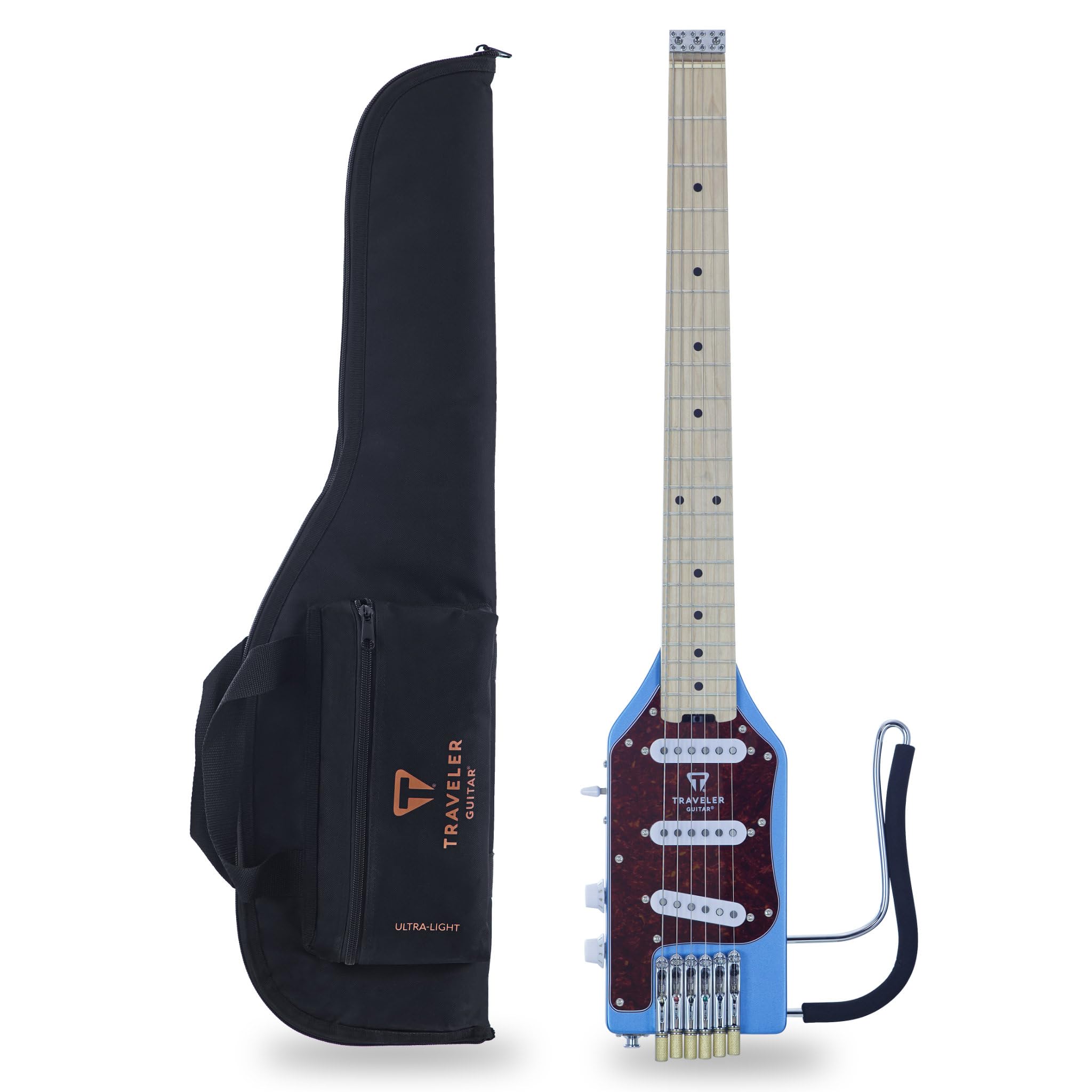 Traveler Guitar - Ultra-Light Electric Deluxe - Satin Blue Metallic
