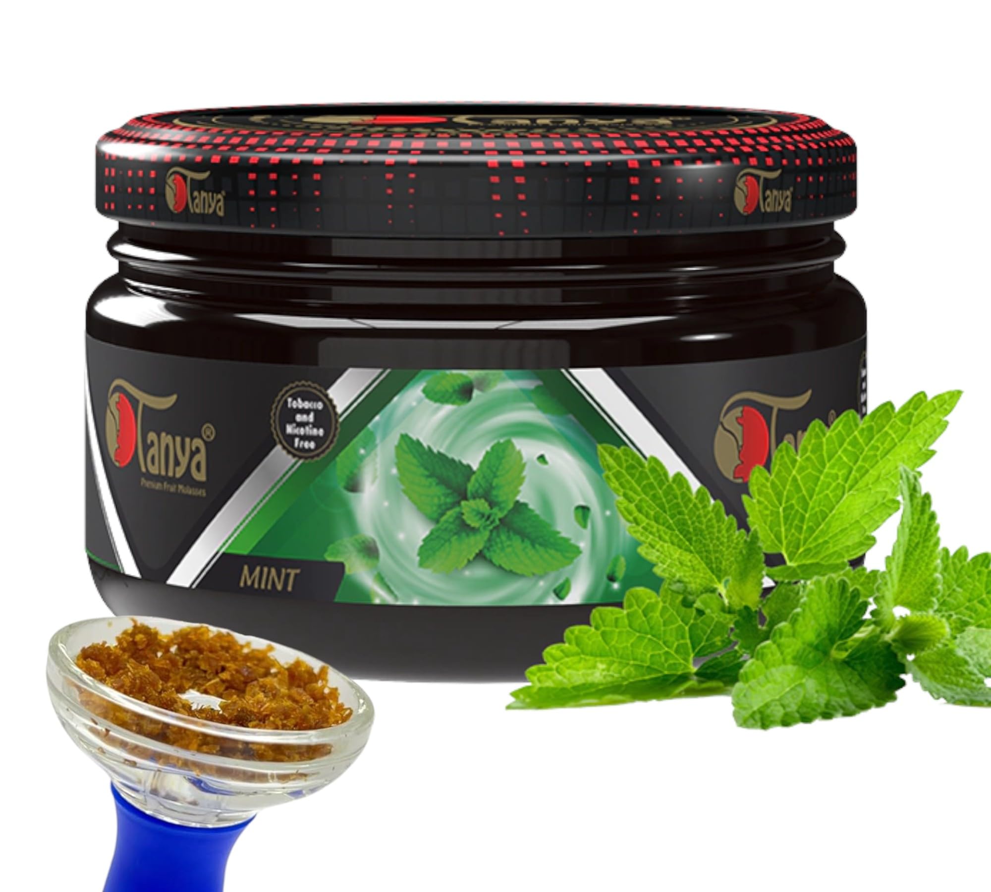 Tanya Herbal 100 Nicotine And Tobacco Free Shisha Hookah Flavors 250G Bag Fresh mint