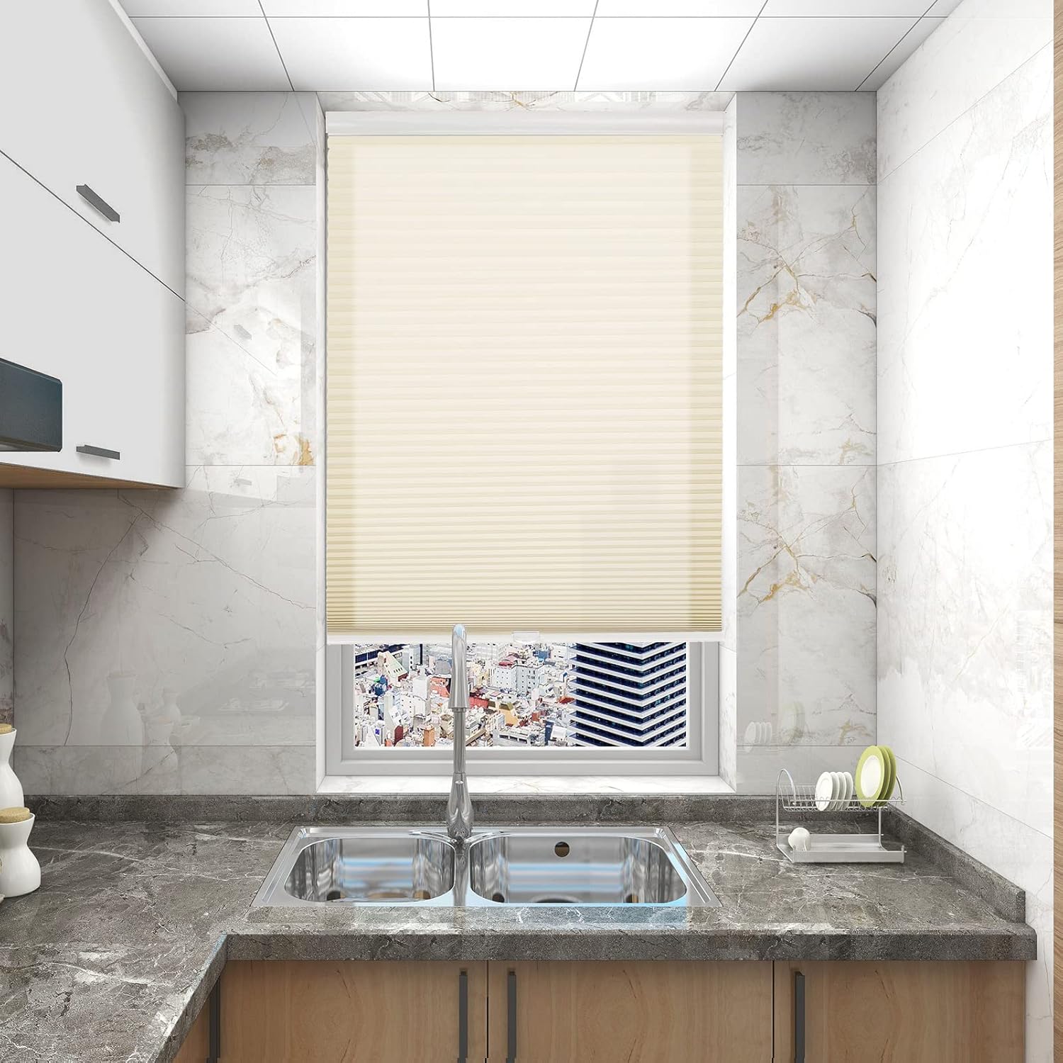 Changshade Cellular Blinds Shades Light Filtering Cordless