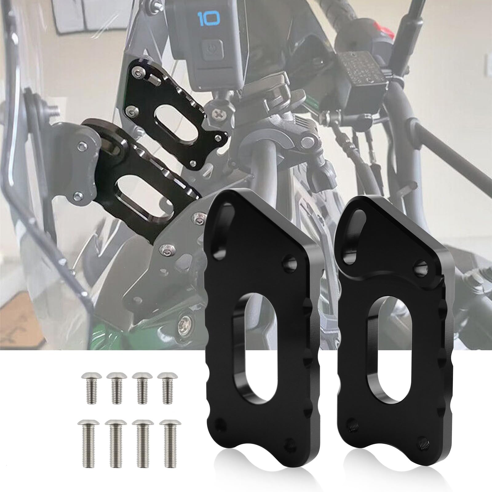 Ajusteur CNC pour pare-brise de moto KLR650 pour le voyage et le trail