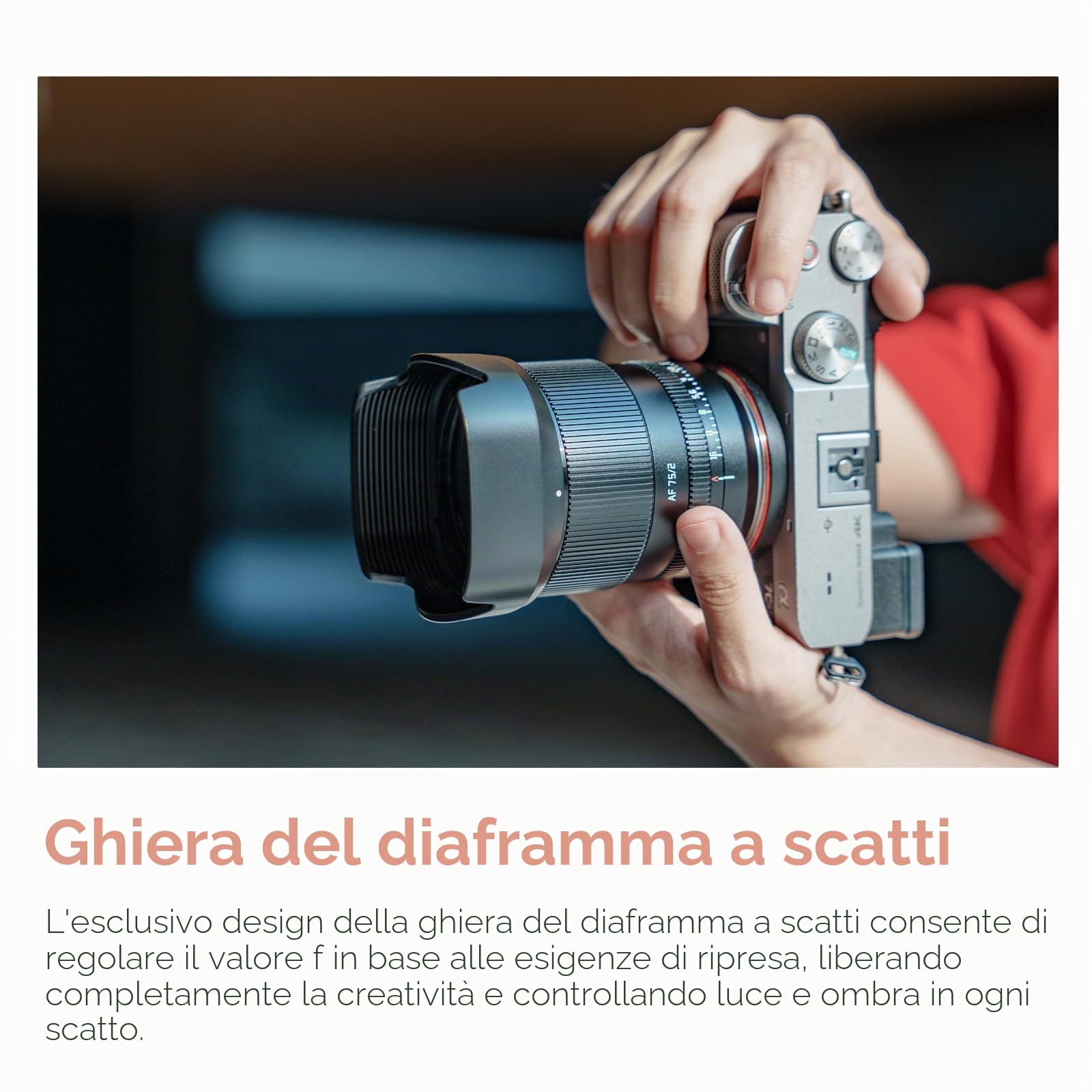 TTARTISAN AF 75mm F2 Obiettivo Full Frame L Mount Autofocus Lens Compatible with L Mount Cameras