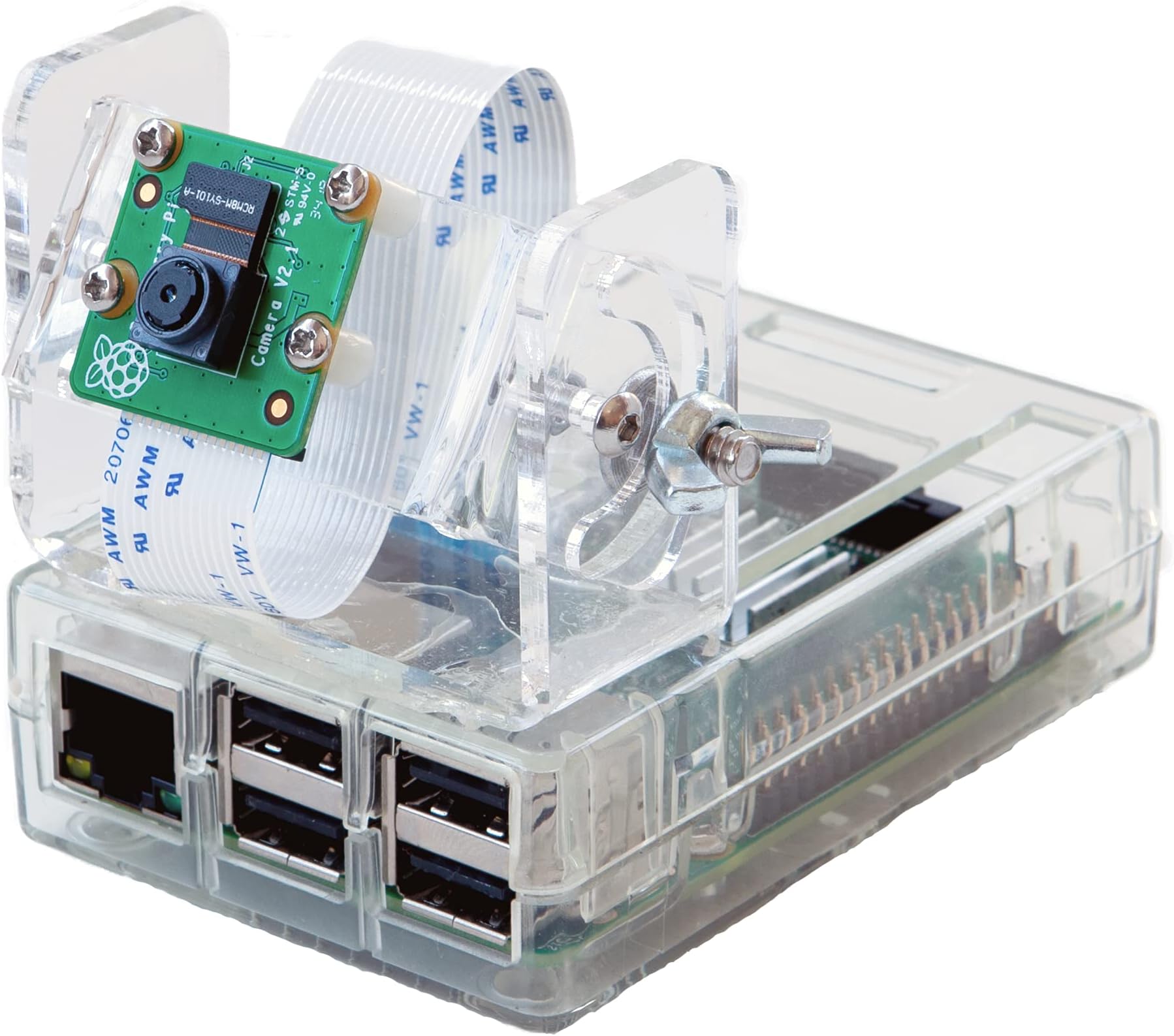 Tilt Adjustable Raspberry Pi Camera Module v2 Mount