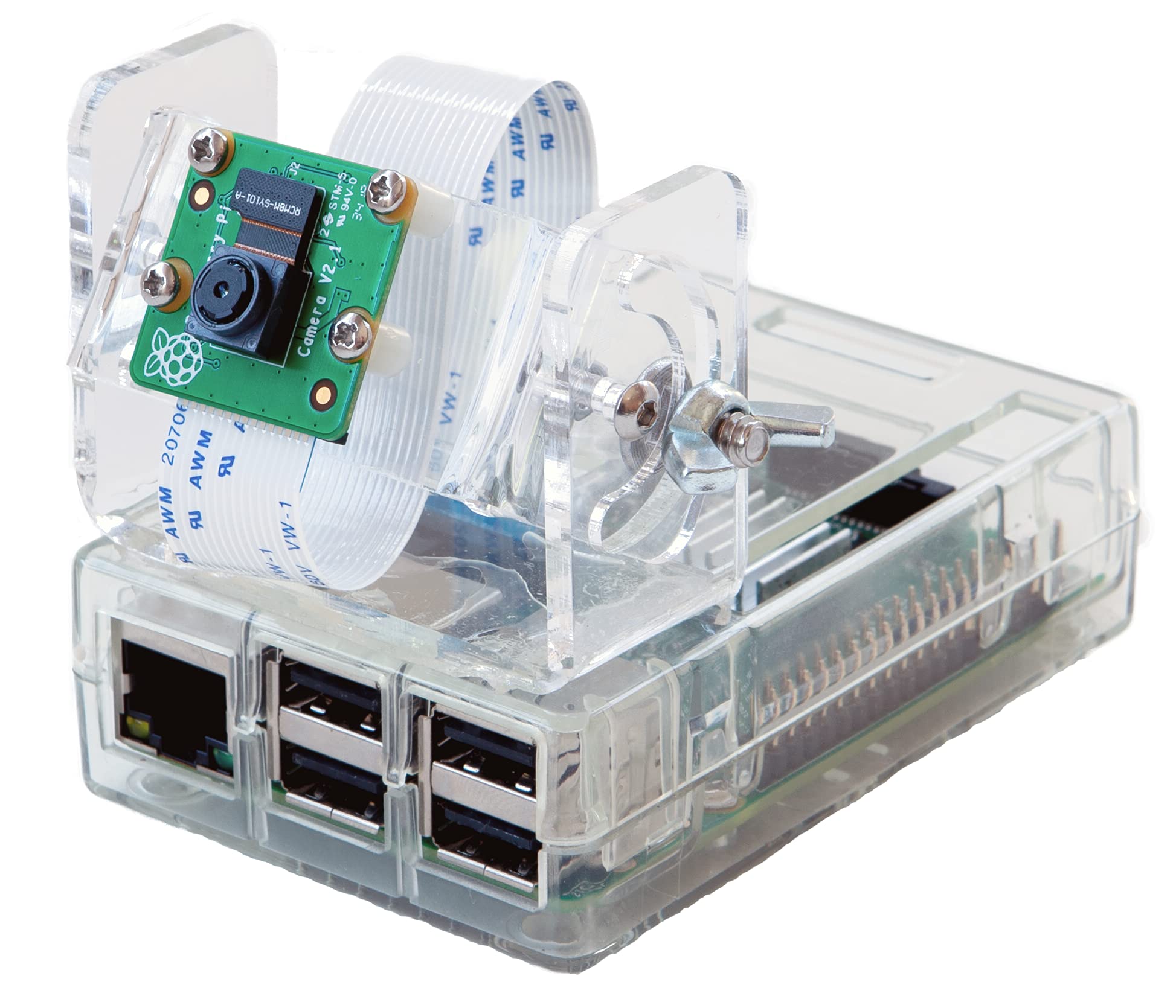 Amazon.com: Tilt Adjustable Raspberry Pi Camera Module v2 Mount