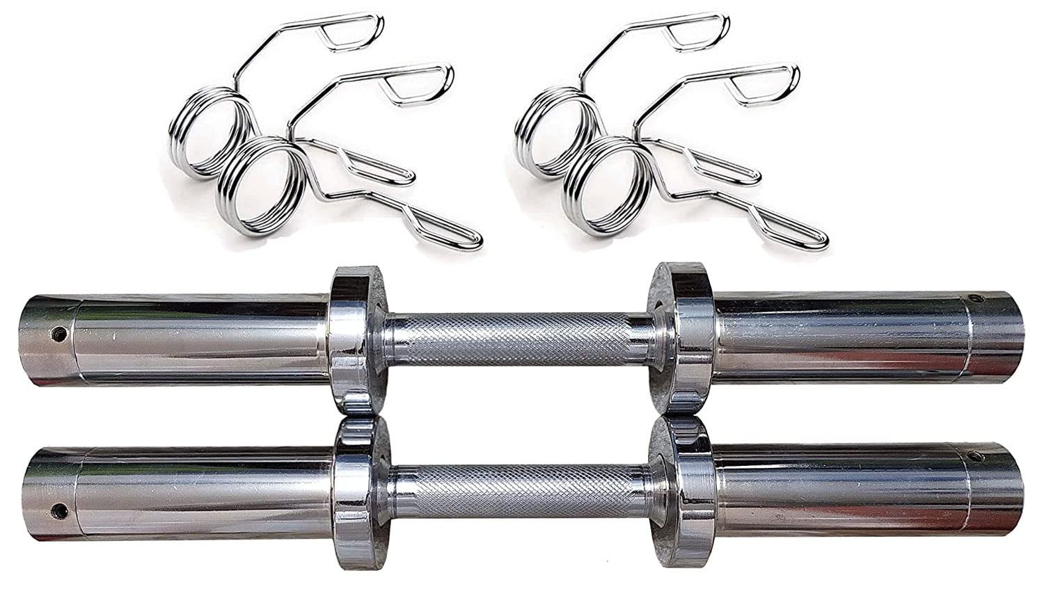 ZEBB Olympic Dumbbell Rod Handle/Barbell Rod Weight Adjustable 50 mm Rod, (Set of 2) & 4 Spring Locks With Chrome Finish (B09P13KQYT) Amazon Price History, Amazon Price Tracker
