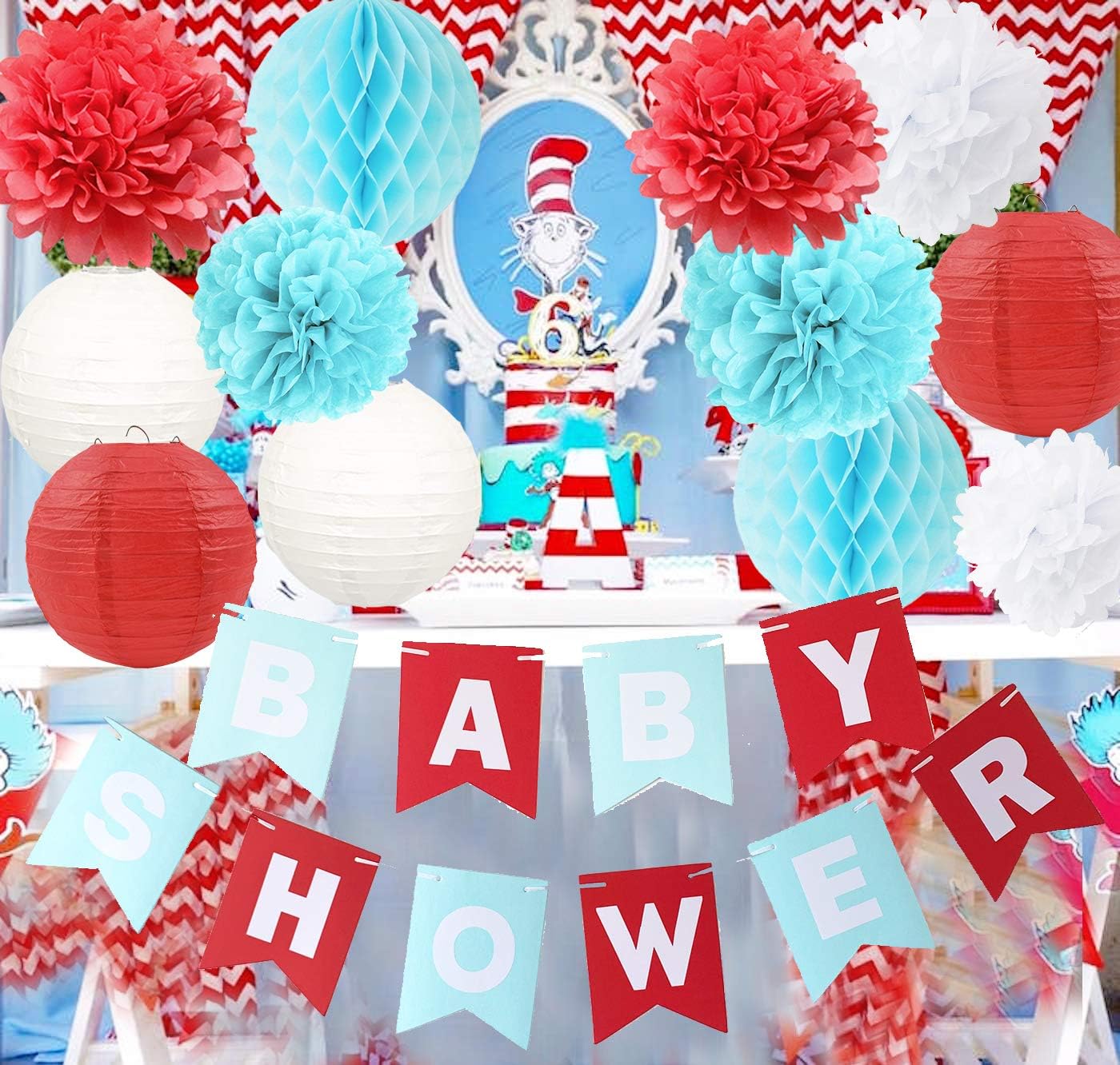 Buy Seuss Cat in The Hat Party Decorations at Ubuy Jamaica