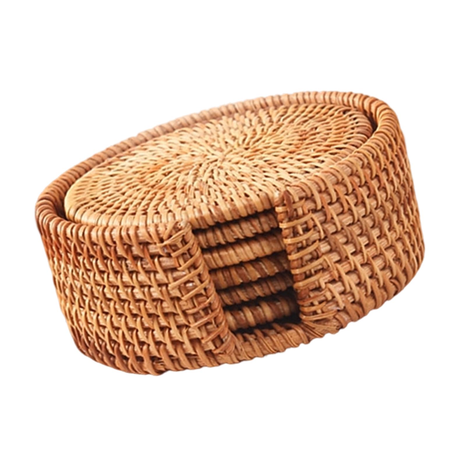 Natural Rattan Coasters Slip Placemats for Hot Cooking Kitchen Protector Table Coasters Kitchen Table Protector