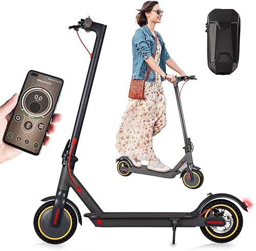 Scooter eléctrico para adultos y adolescentes, scooter eléctrico rápido de 350 W de hasta 19 MPH y 19-21 millas de largo alcance Escooter, scooter