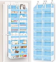 Vista 8 de Ofiray-home Organizador de 5 niveles, almacenamiento extra grande detrás de la puerta de 10 compartimentos, capacidad de peso de 80 libras sobre
