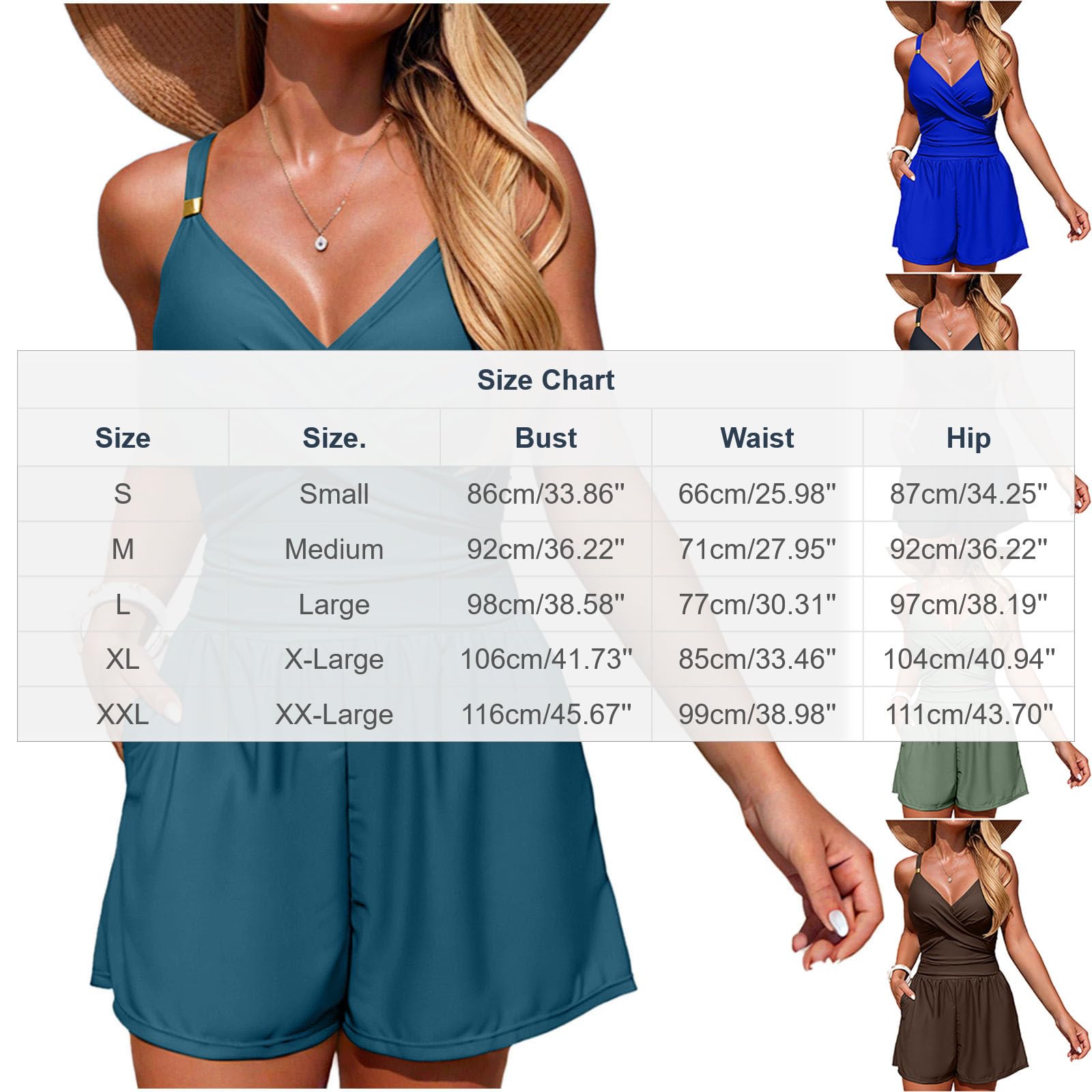 Tankini Maillot de Bain Femme 1 Pieces Swimsuit Women Maillot de Bain Aquagym Maillots Une Pièce Femme Couleur Unie Ensemble Plage Sexy Amincissant Hauts de Maillots et Bas de Maillot Tailles S à XXL