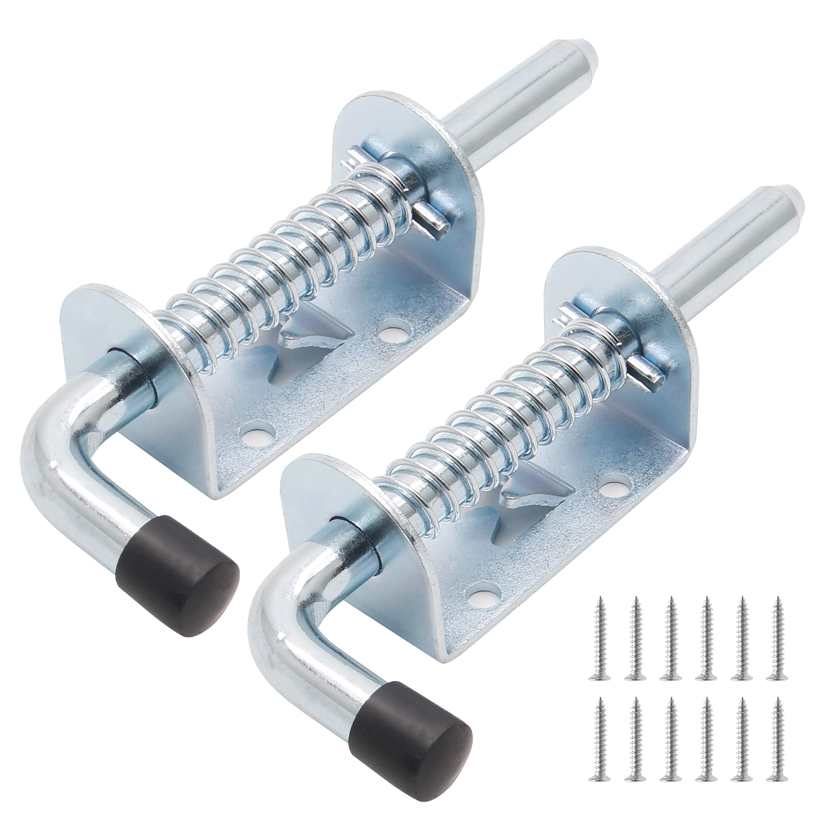 Spring Loaded Gate Latch 2-Pack 5 Inch Spring Loaded Barrel Bolt ...