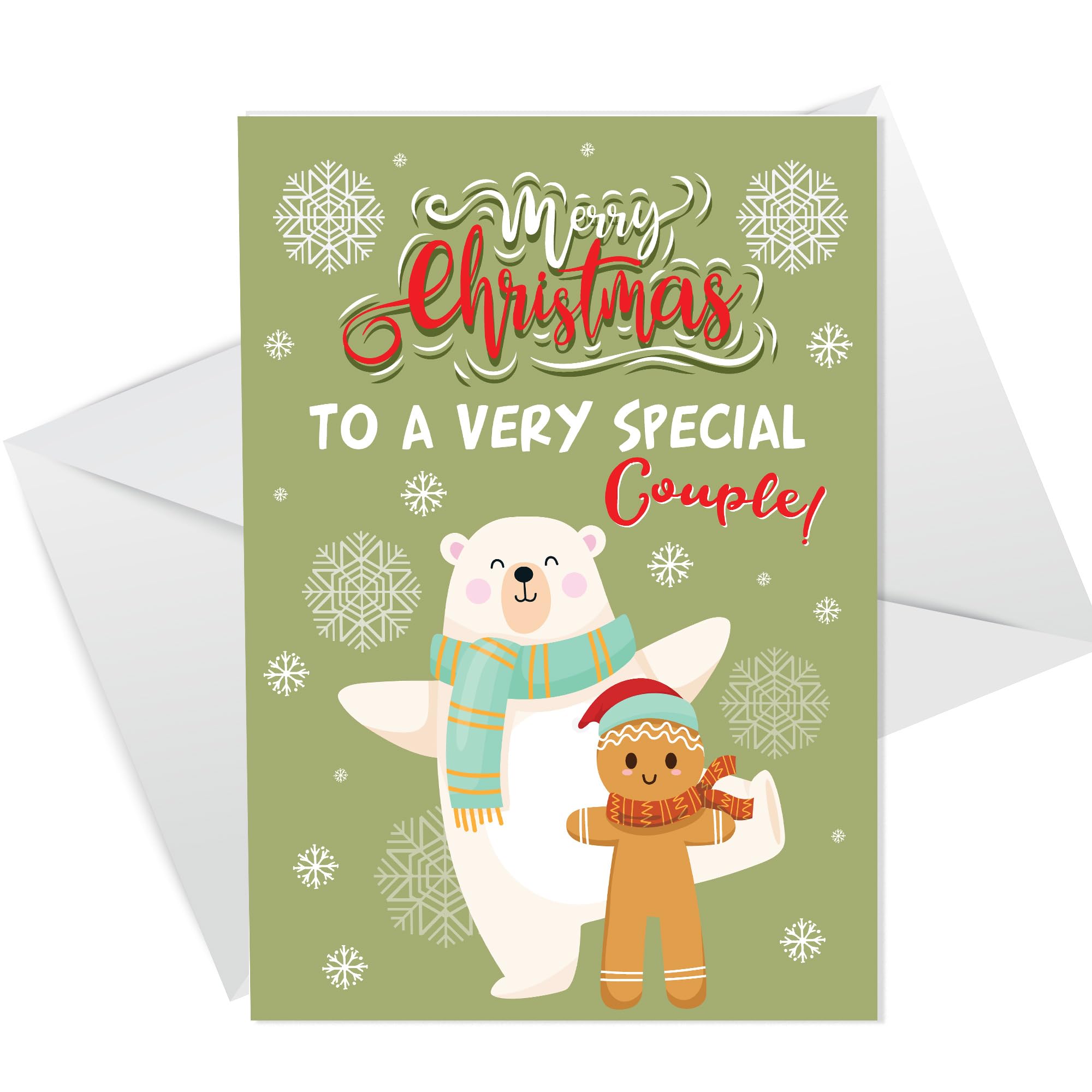 RED OCEAN Christmas Cards For Friends Relations, Neighbours, Mum And Dad, Auntie And Uncle, Nan And Grandad Handmade Christmas Card
