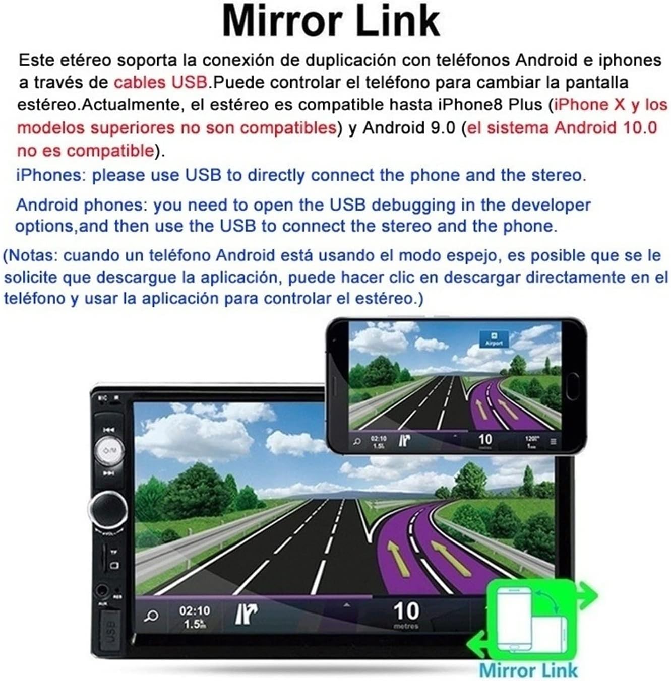 Mirror Link feature demonstration