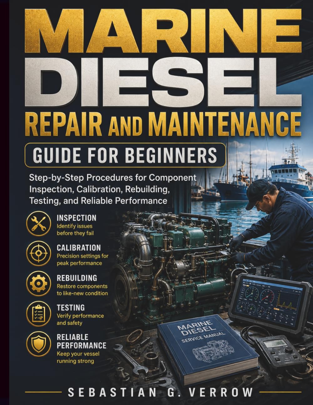Marine Diesel Repair and Maintenance Guide for Beginners: Step-by-Step Procedures for Component Inspection, Calibration, Rebuilding, Testing, and Reliable Performance