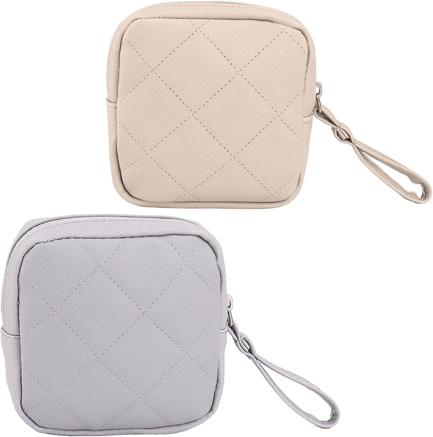 2PCS Sanitary Napkin Storage Bag,Period Pouch Tampon Bag Tampon Holder for Purse Period Pads Portable Period Kit Bag for Girls Women Multifunctional Pouch Small Change Bag Tampons Bulk Hygiene Bag