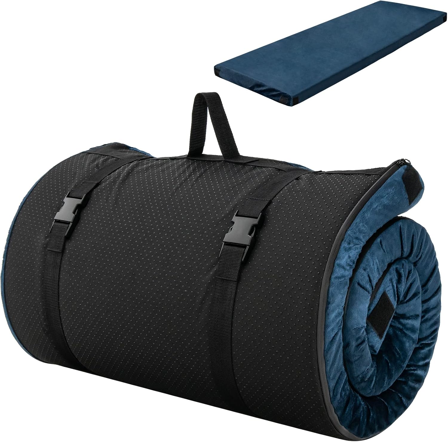 Safstar Memory Foam Camping Mattress, Roll Up Foam Mattress with 3