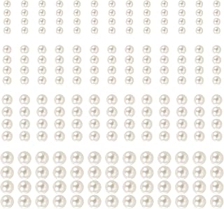 2800 Pcs Pearl Stickers with 4 Sizes Sheets & Self-Adhesive for Crafting