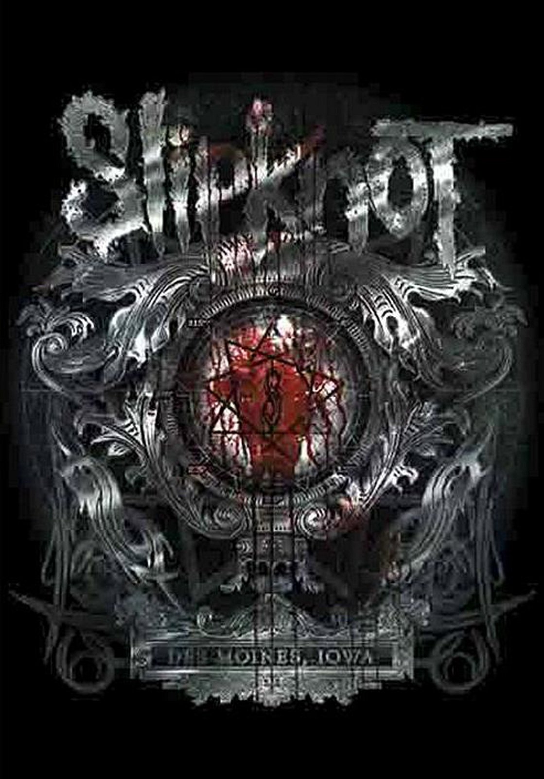 スリップノット　ポスター　フラッグ Amazon.com: Slipknot Des Moines Crest Official New Black Textile