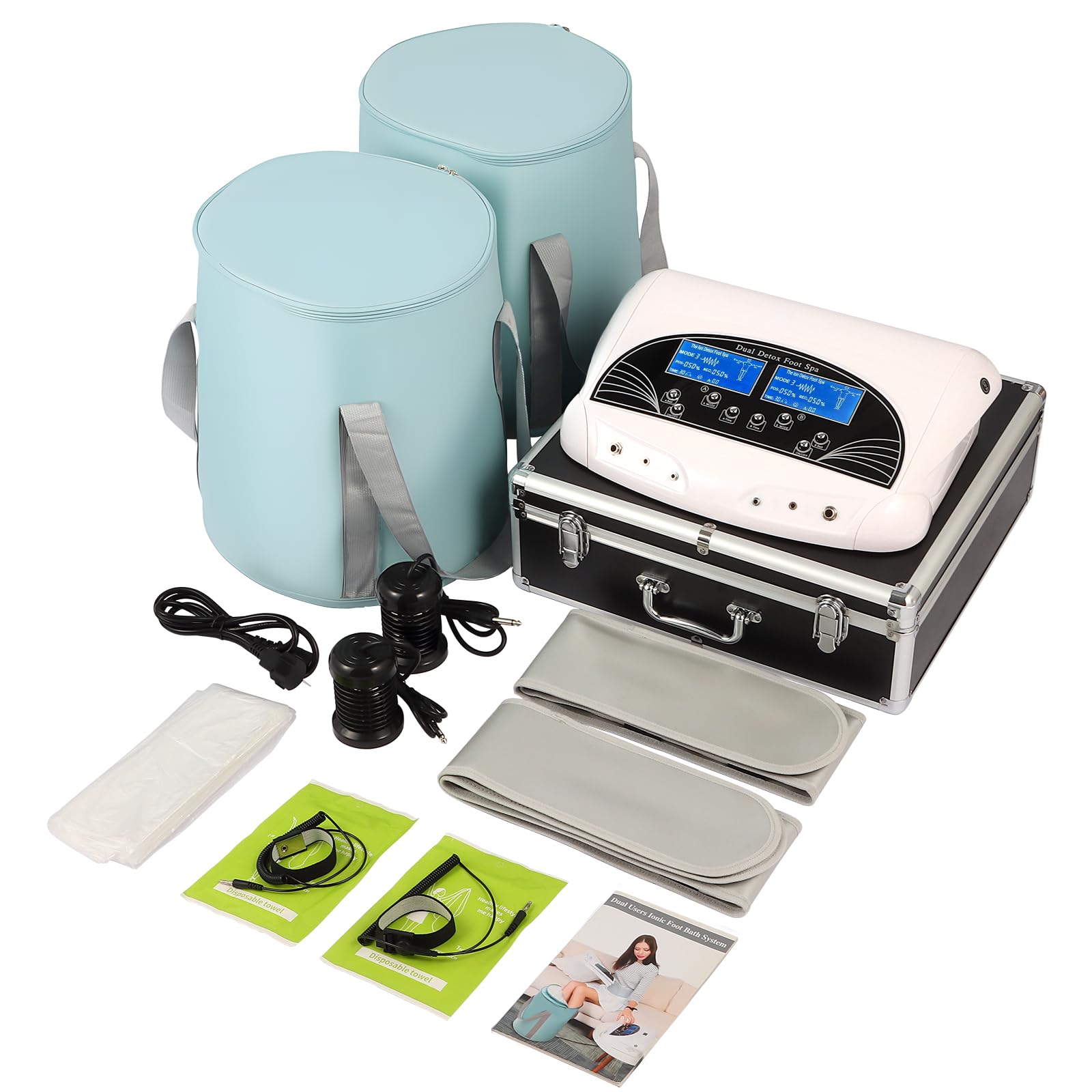 Ionic Detox Foot Bath Machine Birthday Gift for Parents Foot Detox Ionic Machine Foot Spa Aqua Cell Cleanse Negative Hydrogen System (All Orignal Accessories Included)