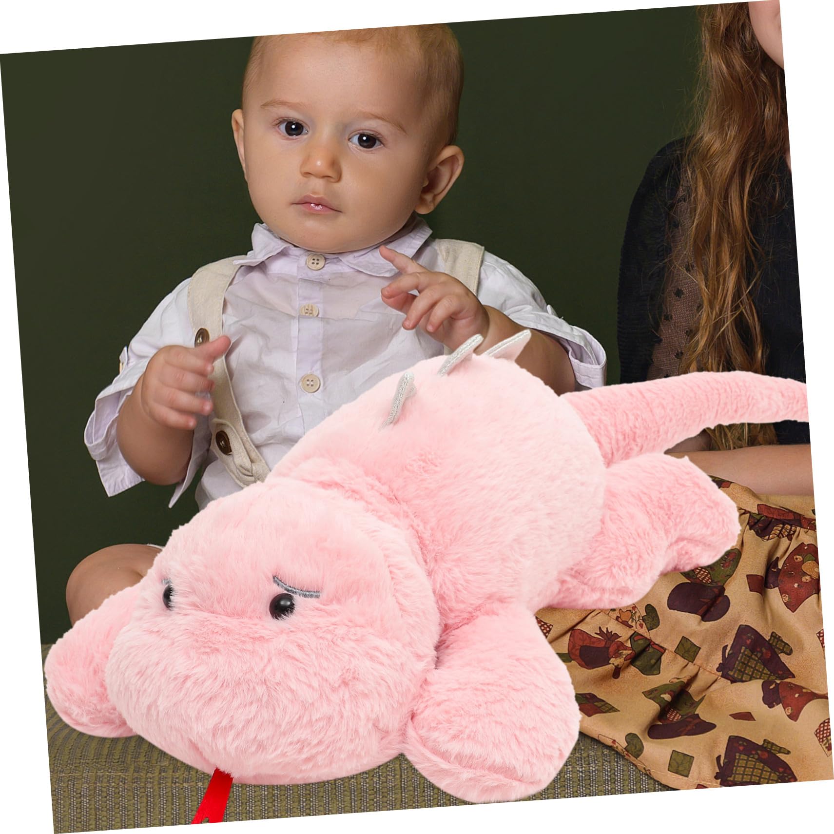 Muñeca de Dinosaurio de Felpa PP Algodón 1 Pieza Rosa para Niños