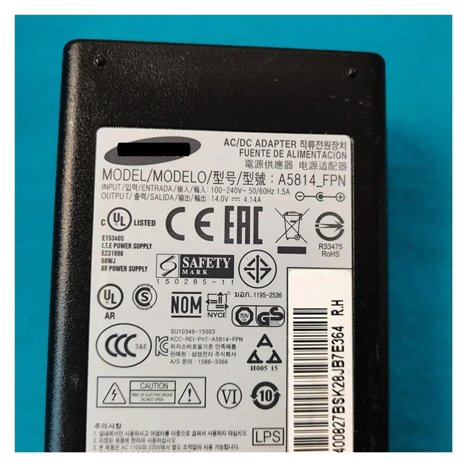 Cavo Di Conversione TV A5814-FPN BN44-00827B For Monitor Caricatore Adattatore CA/CC S24D360HL S24D390HL S24D391HL S24E390HL 14 V 4,14 A 58 W Assemblaggio Cavi