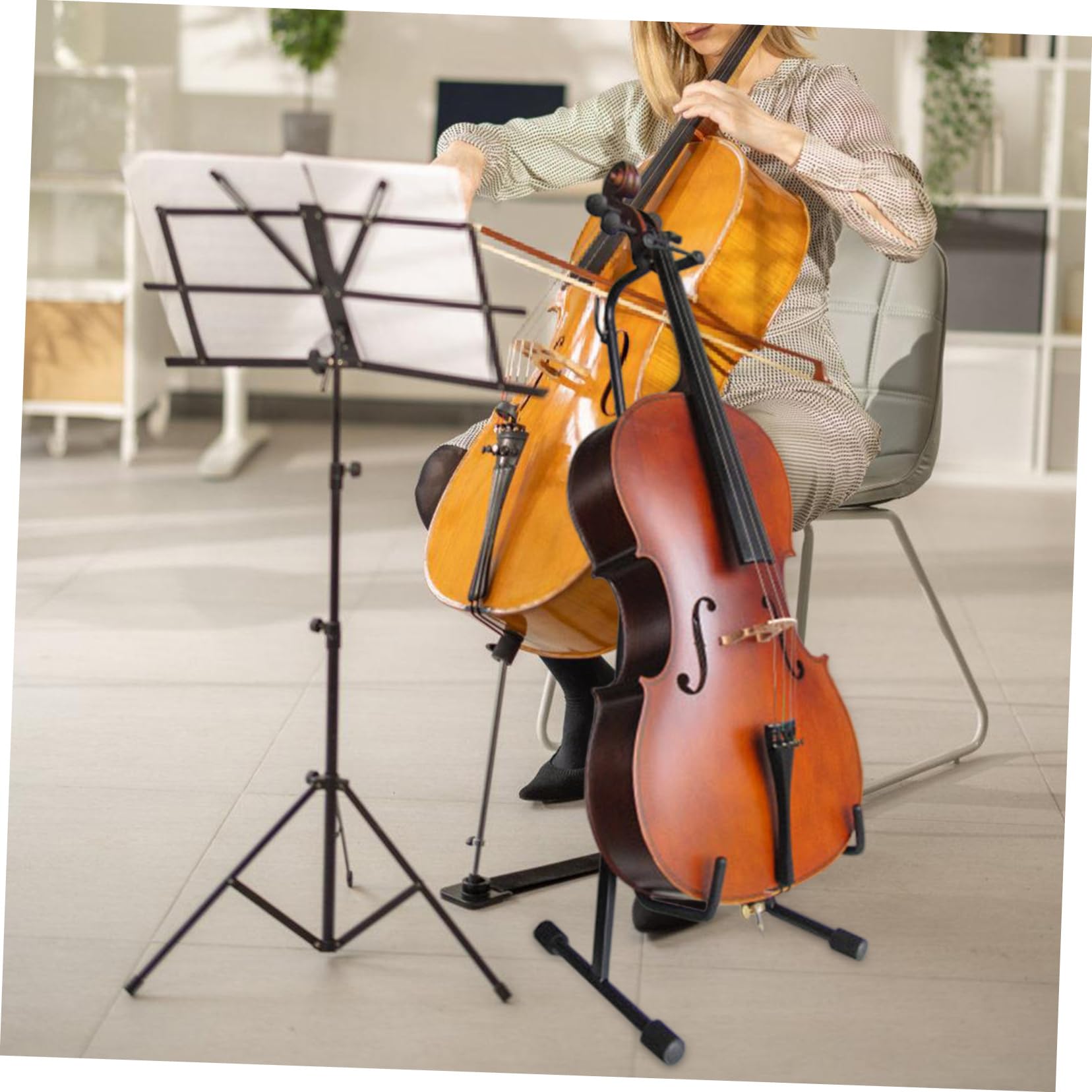 para Violonchelo Portátil para Violonchelo Ajustable para para Una Práctica Fácil