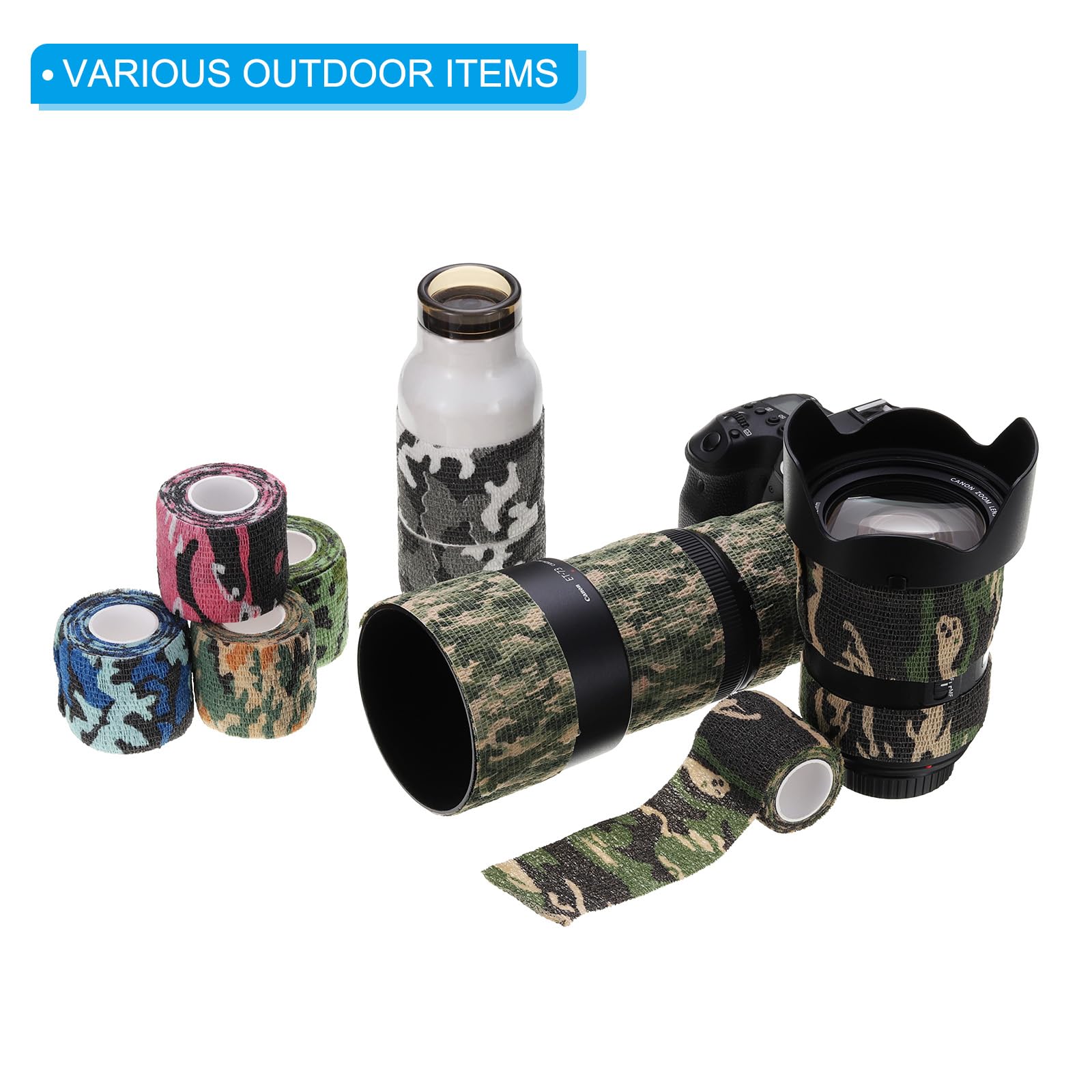 Nastro Autoadesivo Camouflage PATIKIL Nastro Mimetico Autoadesivo - 4