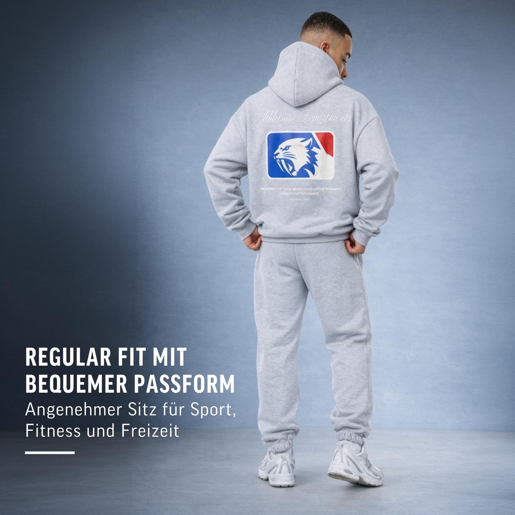SMILODOX Jogginghose Herren Striver, Regular Fit Trainingshose mit elastischem Bund, Kordelzug, Jogger mit Seitentaschen und Bündchen, sportliches Design Freizeit Sport, Casual Fit