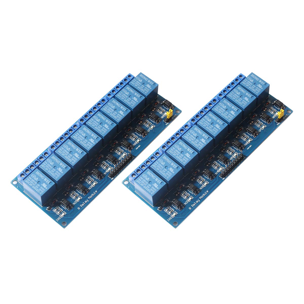 SUBALIGU 2PCS 8 Channel DC 5V DC 230V Relay Module Control Board with Optocoupler Compatible with A-rduino UNO R3 MEGA 2560 1280 DSP ARM PIC AVR TTL Logic STM32 Raspberry Pi