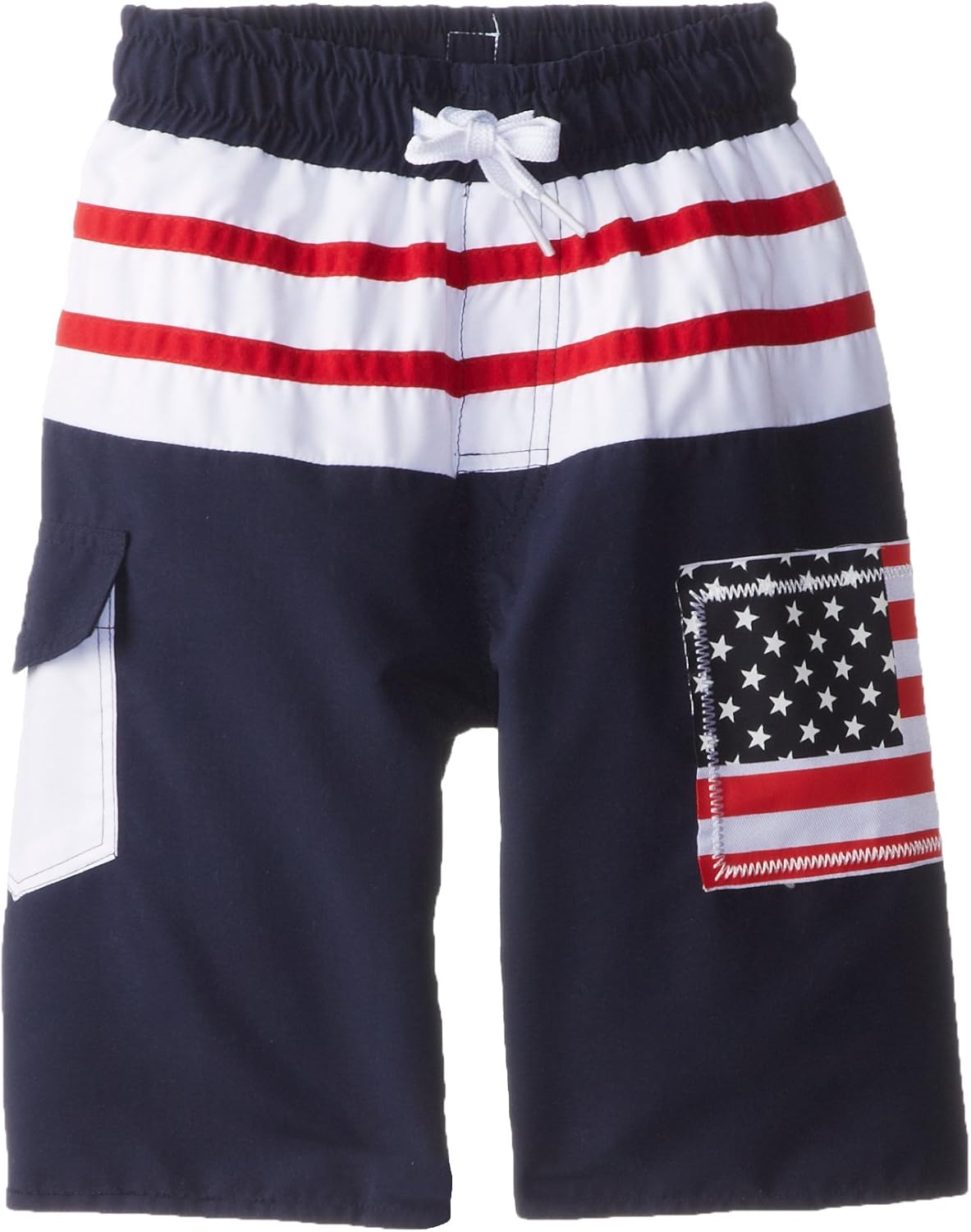 Wes & Willy Little Boys' Americana Swim Trunk Toddler