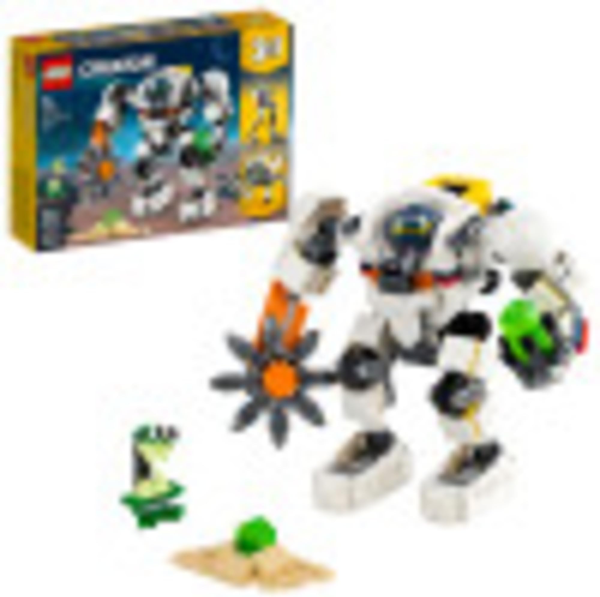 Creator 3in1 Space Mining Mech 31115 Building Kit Featuring a Mech Toy, Robot Toy and Alien Figure; Makes The Best Toy for Kids Who Love Creative Fun, New 2021 (327 Pieces)