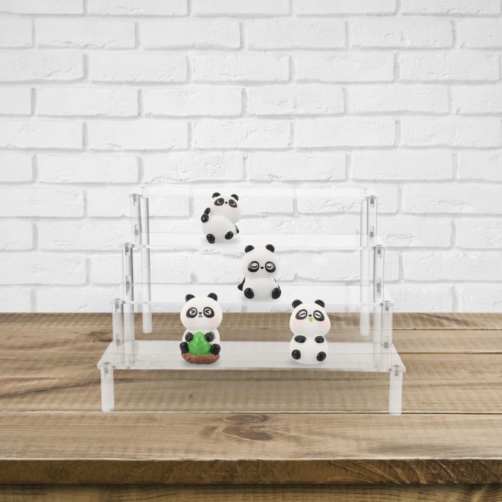 Alipis Présentoir à Figurines à 4 Niveaux en Acrylique Transparent ou Rangement D'objets Décoratifs Pratique et Réutilisable , Décoration Salon