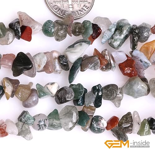 Miniatura 2 de GEM-inside Sarta de cuentas de gemas de 86cm para fabricación de joyas., 7-8mm