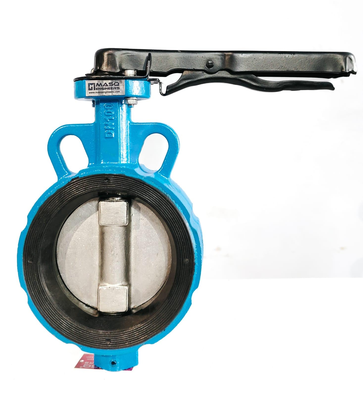 MASQ ENGINEERS Cast Iron Wafer Type Butterfly Valve EPDM Rubber
